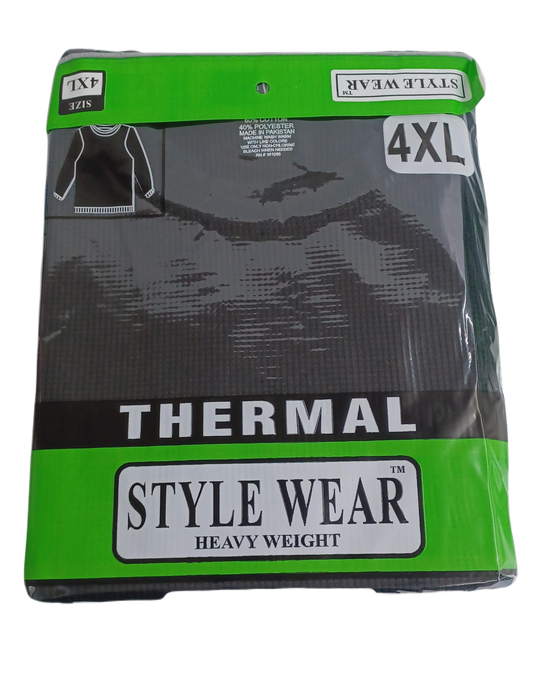 Style Wear Thermal Black 4XL 6ct