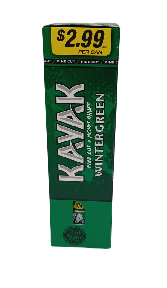 Kayak Fine Cut Wintergreen $2.99 1.2oz/10ct