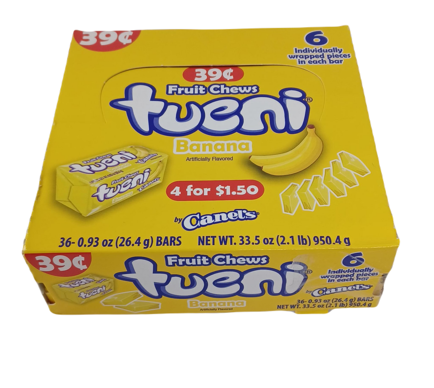 Tueni Banana $.39c .93z/36ct