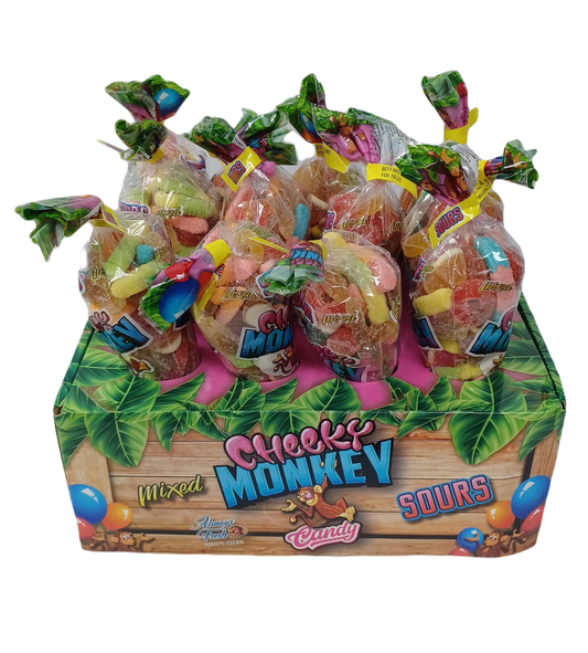 Cheeky Monkey Sour Gummies Cones 7oz/12ct