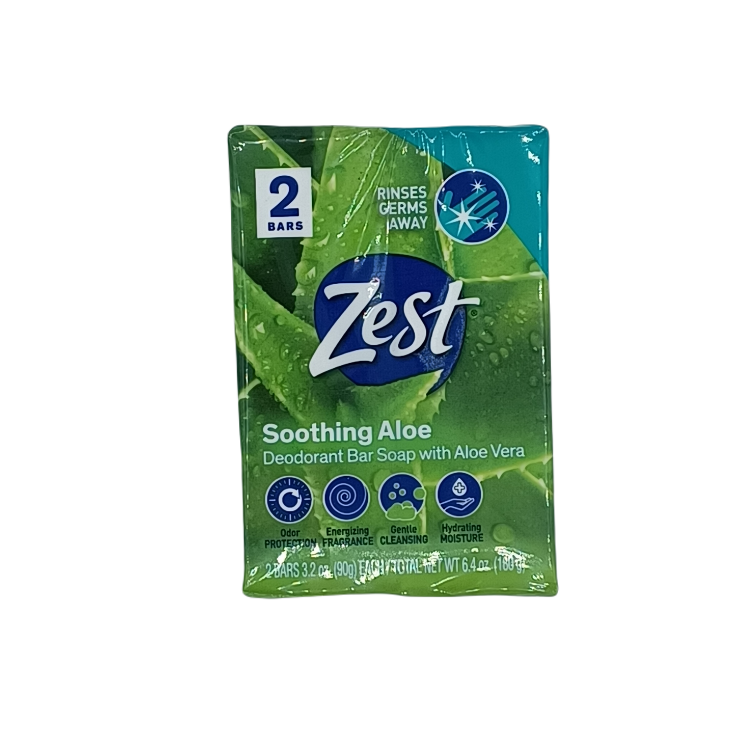 Zest Soothing Aloe 2 Bars 3.2oz