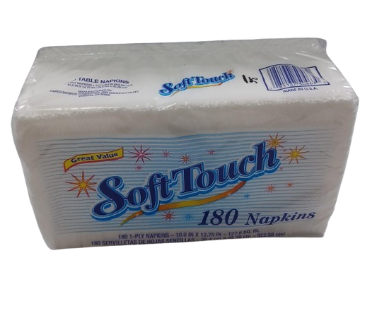 Great Value SoftTouch Napkins 180ct