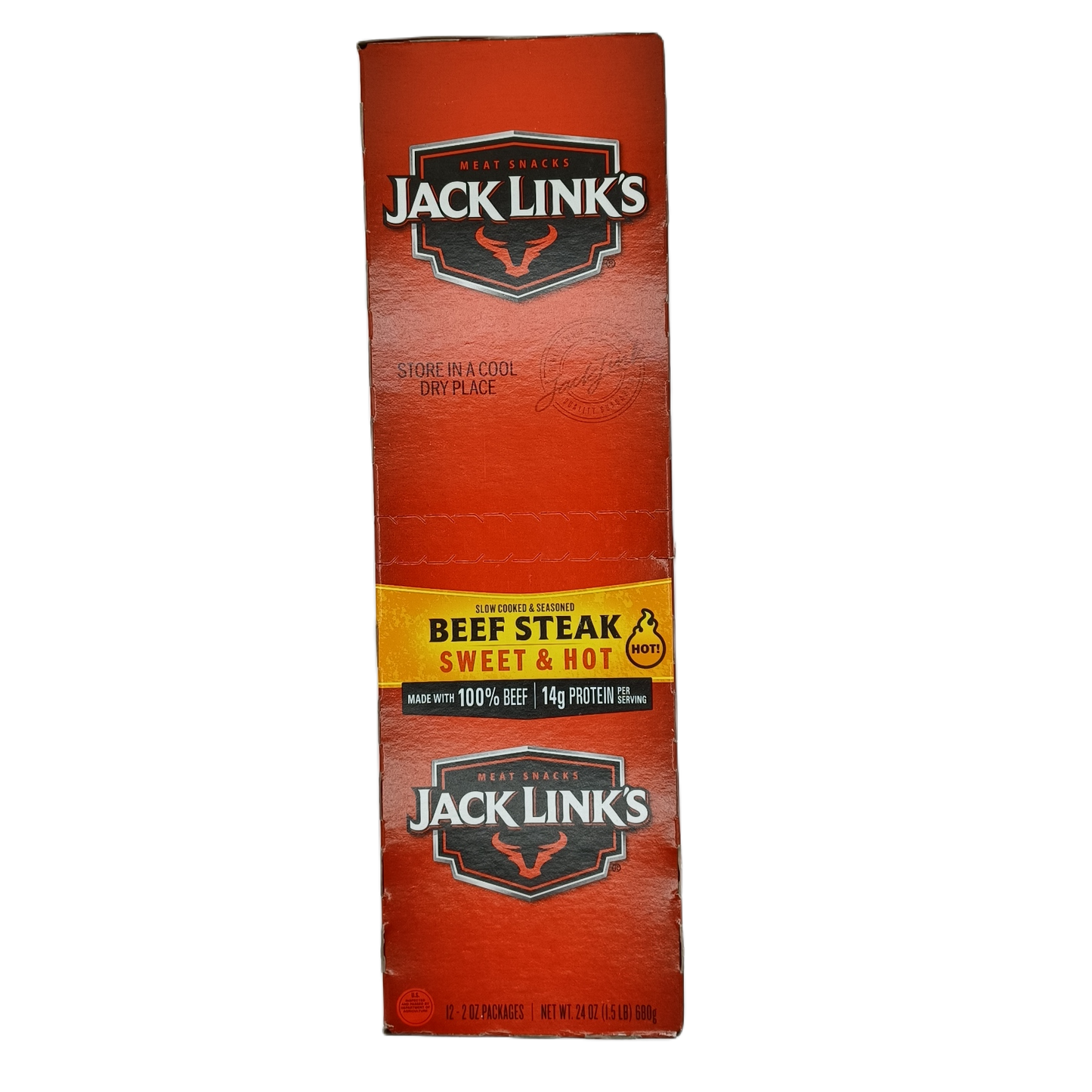 Jack Links Beef Steak Sweet & Hot 2oz/12ct