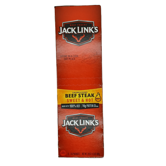 Jack Links Beef Steak Sweet & Hot 2oz/12ct