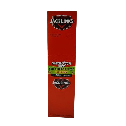 Jack Links Beef Stick Cheese Jalapeno 2.45oz/12ct