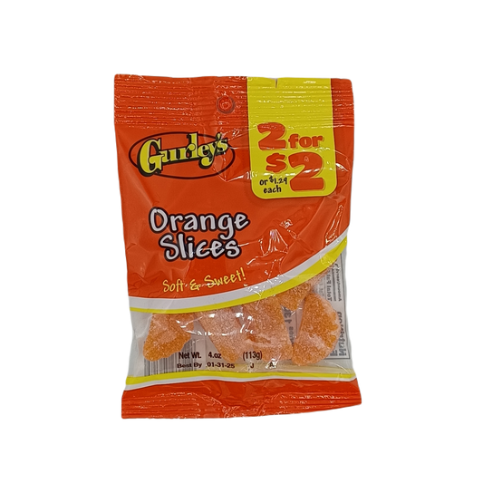 Gurleys Orange Slices 2/$2 2.5z/12ct