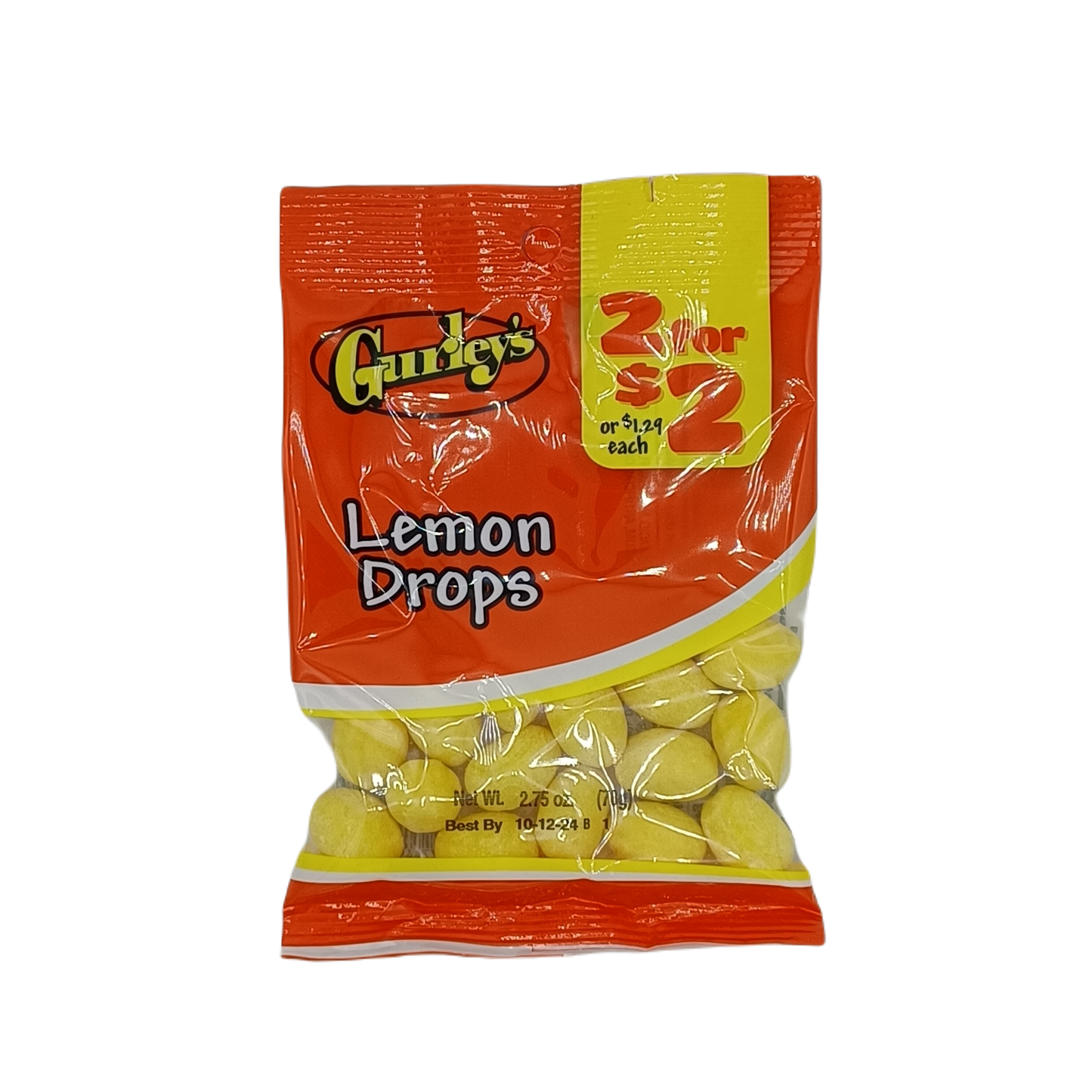 Gurleys Lemon Drops 2/$2 2.5z/12ct