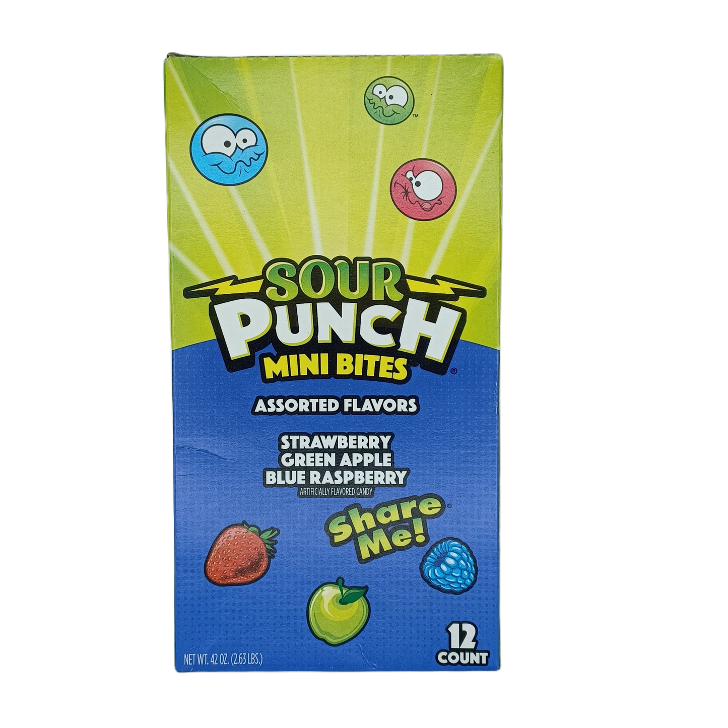 Sour Punch Mini Bites Assorted Flvs 12ct