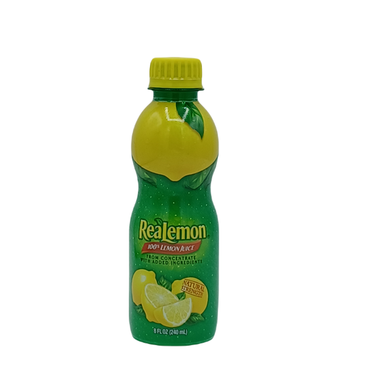 Realemon Lemon Juice 8oz BTL