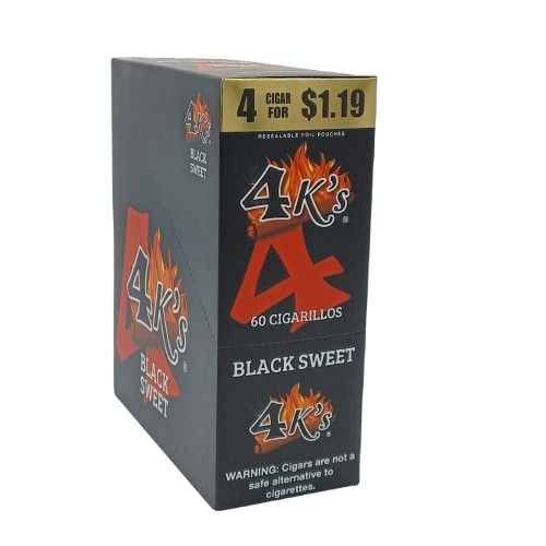 4k's Black Sweet 4/$1.19ct 15/4pk