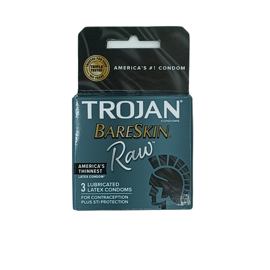 Trojan Bareskin Raw 6pk/3ct