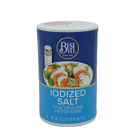 Best Yet Iodized Salt 26oz