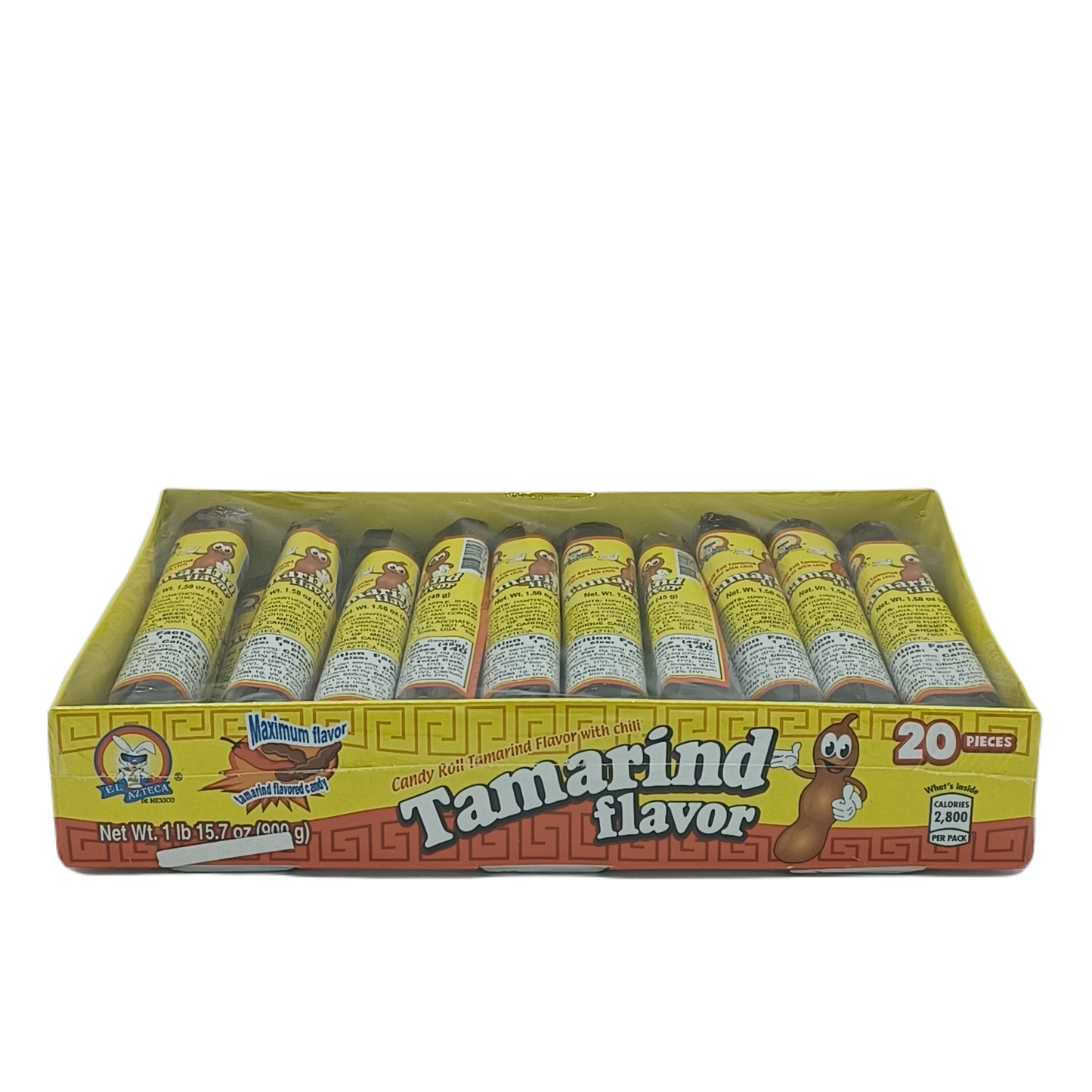 El Azteca Tamarind Flavor Rolls 1.58oz/20ct