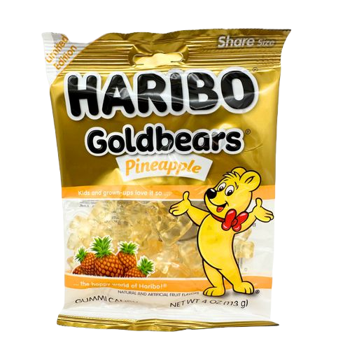 Haribo Goldbears Pineapple 4oz PEG