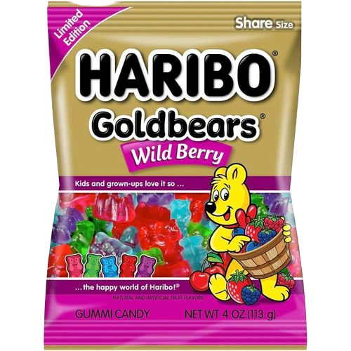 Haribo Goldbears Wild Berry 4oz PEG