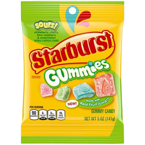 Starburst Sour Gummies 5oz PEG