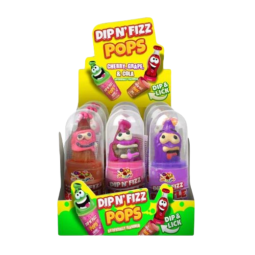 Albert's Dip N Fizz Pops 1.41z/12ct