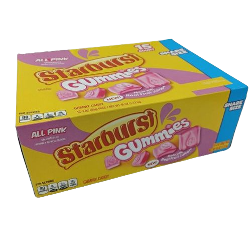 Starburst All Pink Gummies SS 3oz/15ct