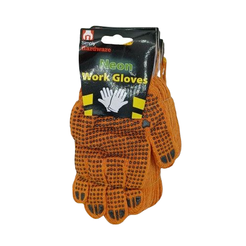 Simply Hardware Neon Dotted Gloves 12ct