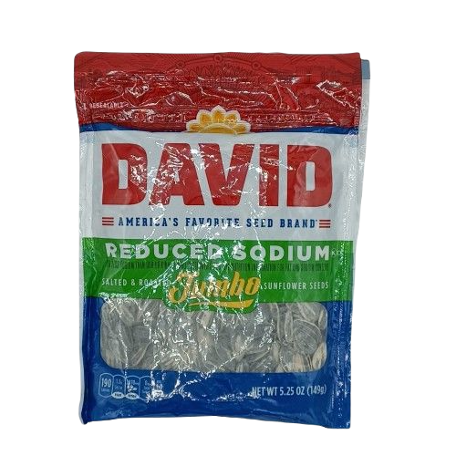 David Reduced Sodium Jumbo Seeds 5.25oz