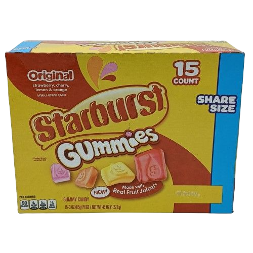 Starburst Gummies Original SS 3oz/15ct