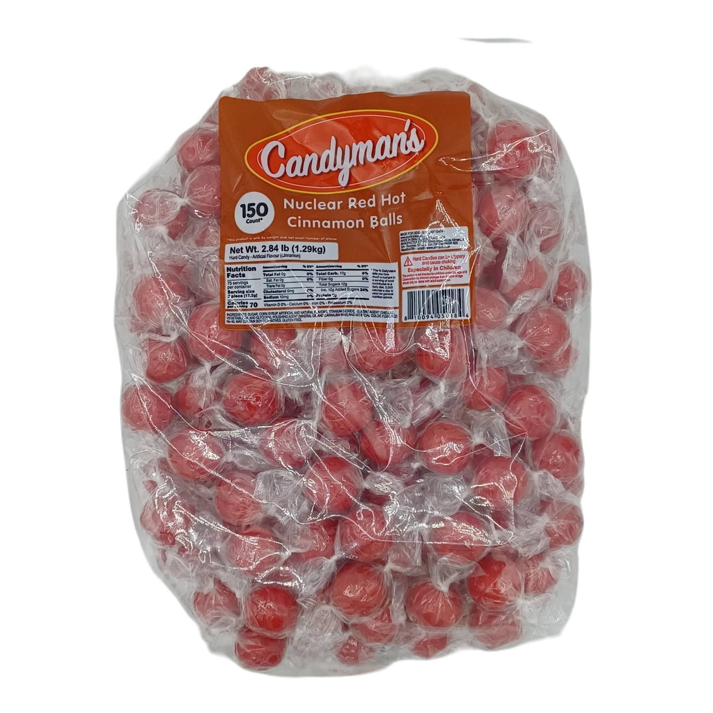 Candyman's Red Hot Cinnamon Balls 150ct