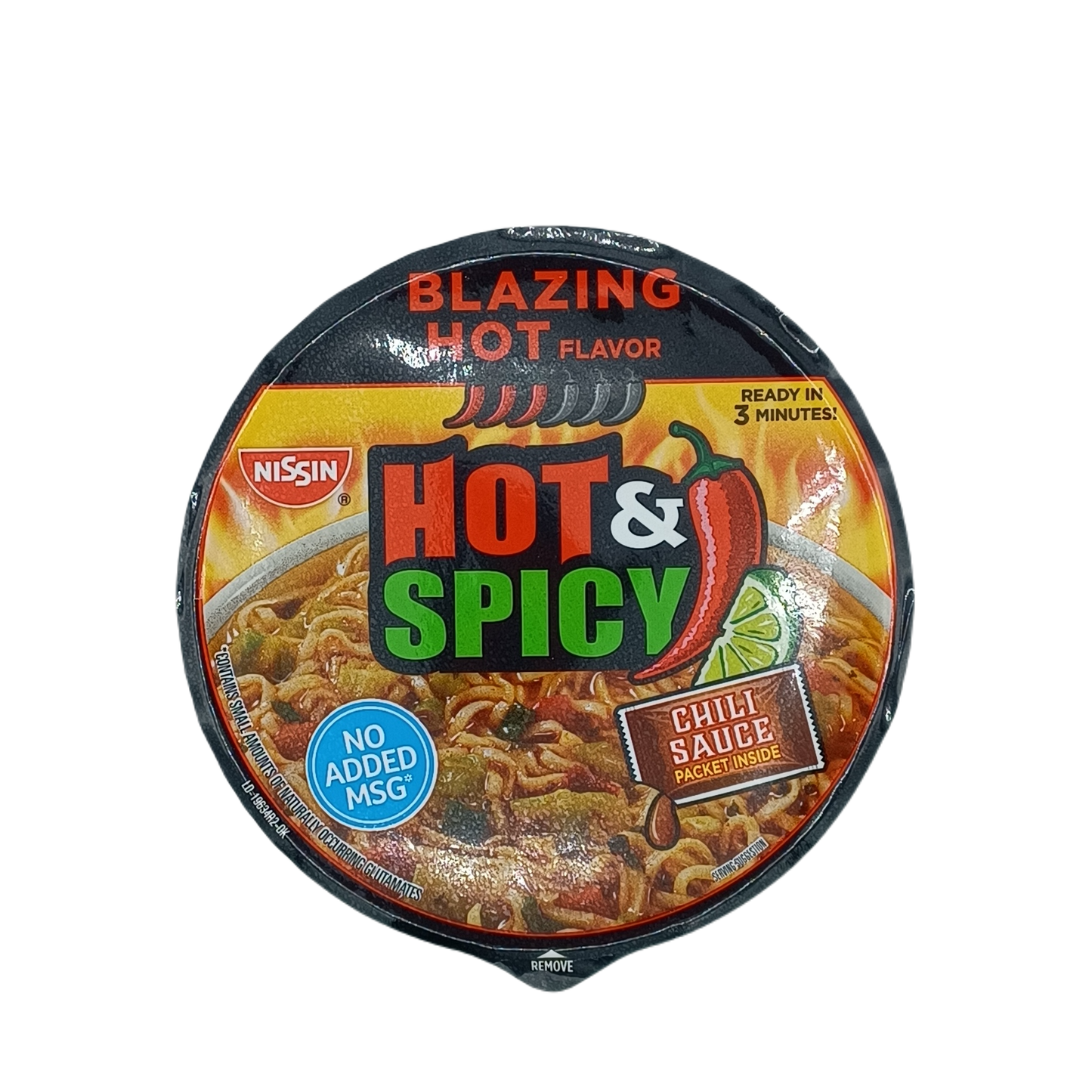 Nissin Ramen Bowl Hot&Spicy Blazing Hot 3.26oz/6ct