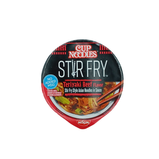 Nissin Bowl StirFry Teriyaki Beef 3oz/6ct