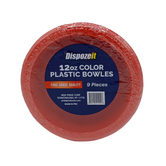 Dispozeit Plastic Bowles 12oz/9ct