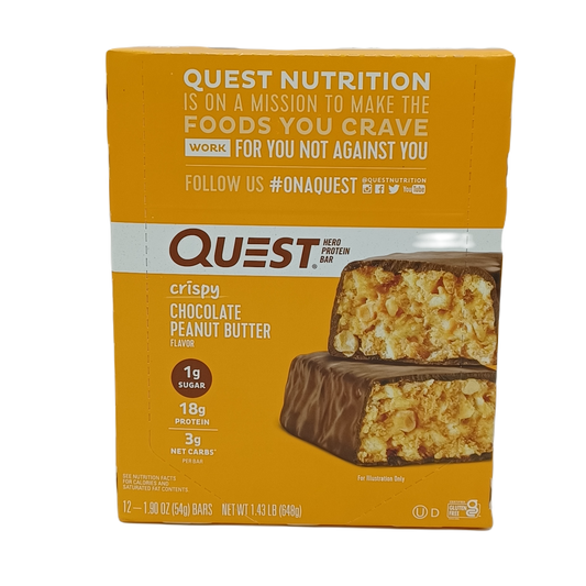 Quest Chocolate Pnt Butter Hero Protien 1.9oz/12ct