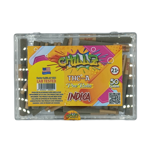 Chillz THC-A Pre Rolls Indica 50ct