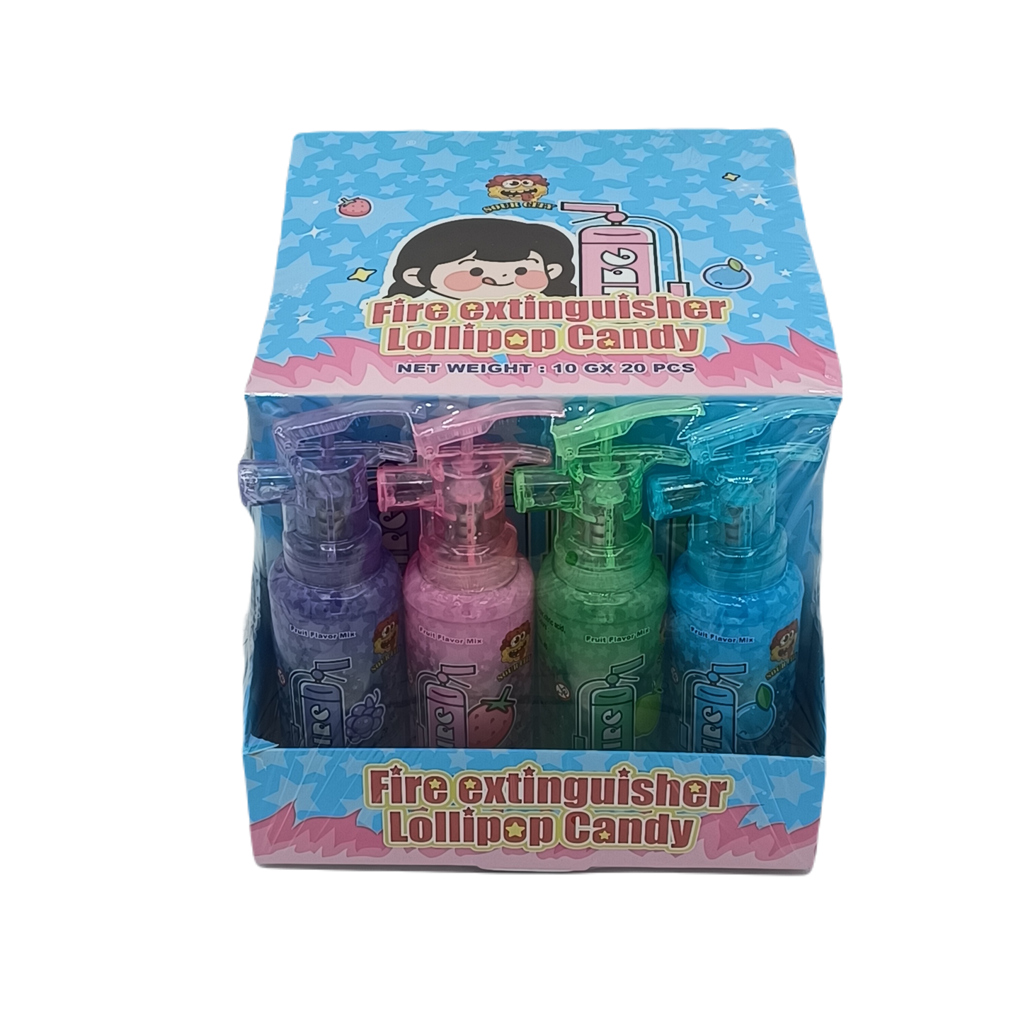 Aurox Fire Extinguisher Lolipop Candy .58z/12ct