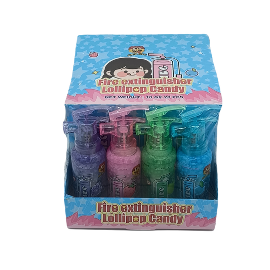 Aurox Fire Extinguisher Lolipop Candy .58z/12ct