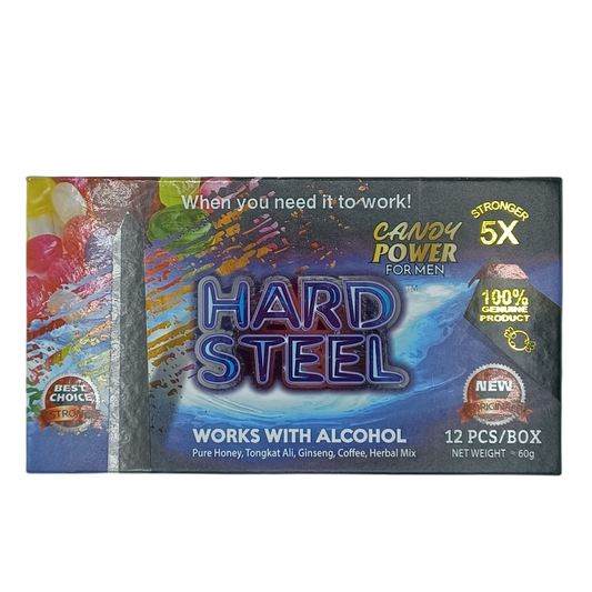 Hard Steel Candy Power for Men 12ct Candy