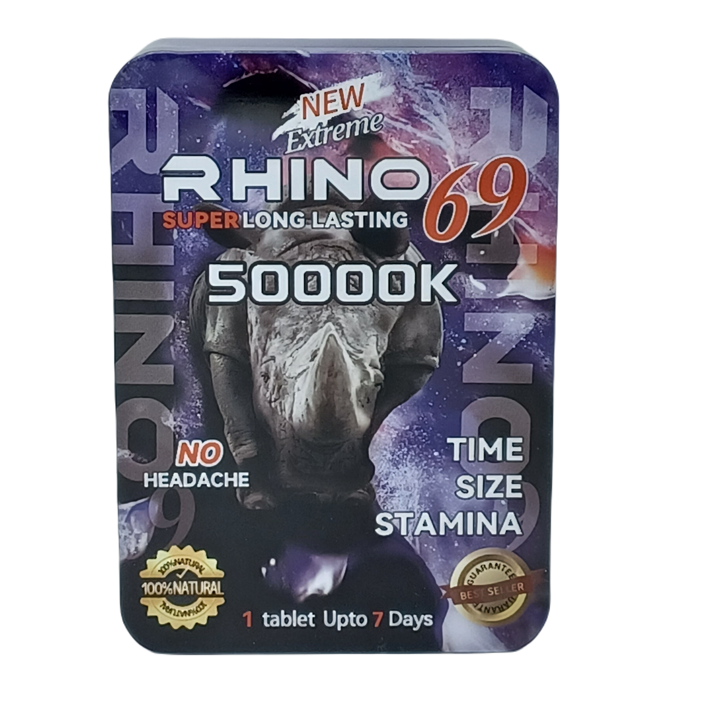 Rhino69 50K 3Pills Jars 6ct TinBox