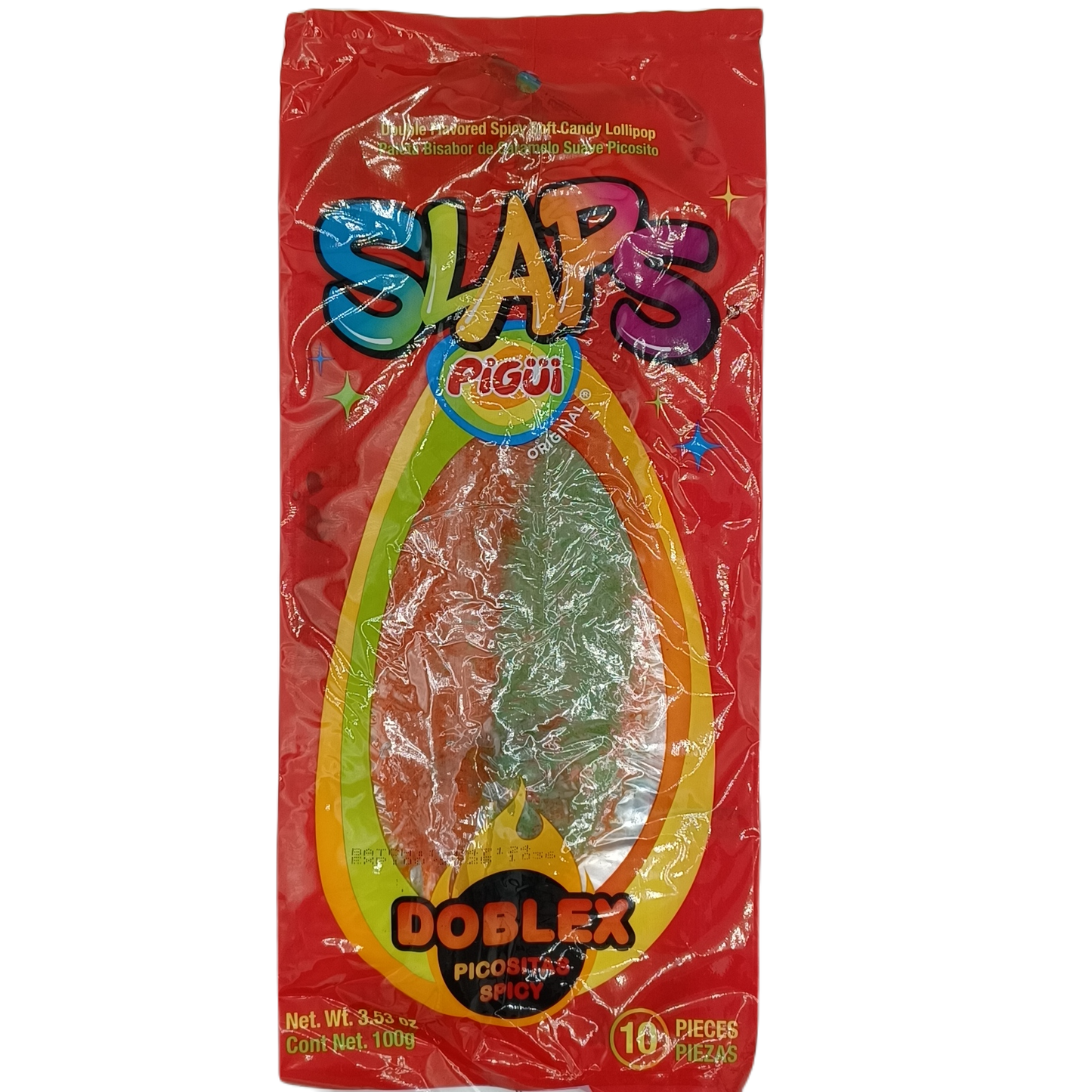 Pigui Slaps Lolipop Double X Picosita Spicy 3.53z