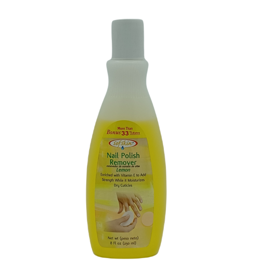 Sofskin Nail Polish Remover Lemon 8oz