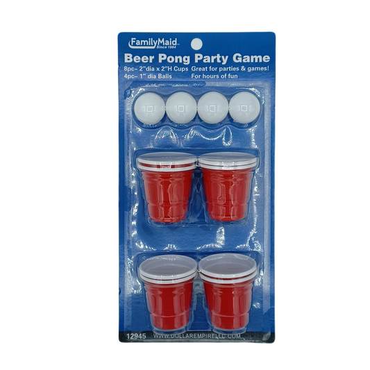 Family Maid Beer Pong Party Game Set 8cups4balls