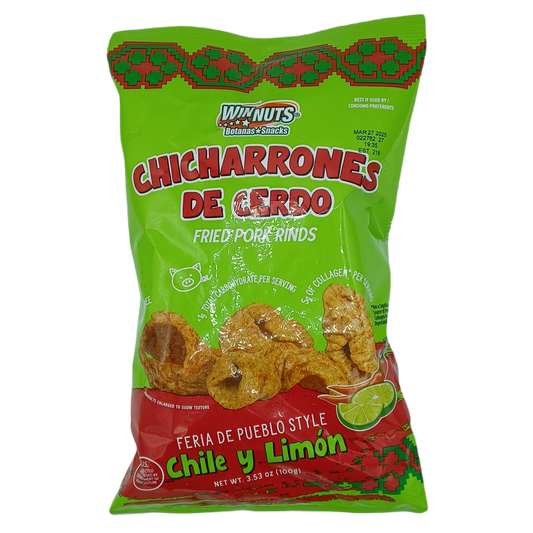 WinNuts Chicharrones Lime Chile 3.53oz