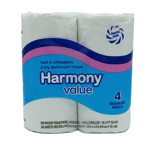 Harmony Toilet Paper 4ct